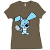 evil rabbit Ladies Fitted T-Shirt