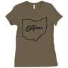 home usa Ladies Fitted T-Shirt