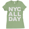 nyc all day Ladies Fitted T-Shirt