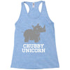 chubby unicorn rhino Racerback Tank