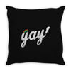 Yay! Throw Pillow