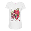 krampus (blood red) Maternity Scoop Neck T-shirt
