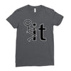 fk it funny college party Ladies Fitted T-Shirt
