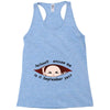 September Peeking Out Asian Baby Boy Racerback Tank