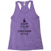 keep calm and gangnam style black t shirt Racerback Tank