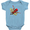 pew pew deadpool Baby Bodysuit