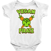 vegan pirate Baby Bodysuit