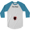 i'm fine gunshot 3/4 Sleeve Shirt
