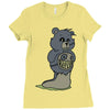 mucus bear Ladies Fitted T-Shirt