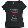 Professional Fangirl Women's Triblend Scoop T-shirt