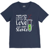Made With Lots Of Love And a Little Science V-Neck Tee