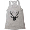 poly deer black Racerback Tank