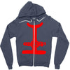 santa claus suit Zipper Hoodie