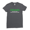 Vegans We're Not Crazy We're Just From The Future White Ladies Fitted T-Shirt