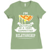 I Am Pizza Actually In A Very Commited Relationship Ladies Fitted T-Shirt