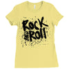 rock music r Ladies Fitted T-Shirt
