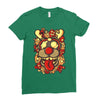 deer and monster Ladies Fitted T-Shirt