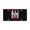 ali bomaye License Plate