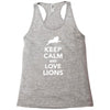 keep calm and love lions Racerback Tank