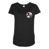 Great Wave Of Kanagawa Hokusai Pocket Maternity Scoop Neck T-shirt