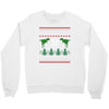 ugly dinosaur christmas Crewneck Sweatshirt
