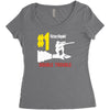 double trouble rocket ride Women's Triblend Scoop T-shirt