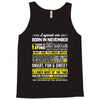 Legends Are Born In November Tank Top