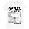 April Girl Facts Taurus Ladies Fitted T-Shirt