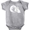 rabbit silhouette Baby Onesie