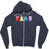 chemistry shot glasses Zipper Hoodie