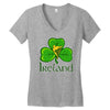 ireland shamrock Women's V-Neck T-Shirt