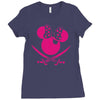 minnie mouse pirate Ladies Fitted T-Shirt
