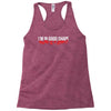 i'm in good shape round is a shape! funny Racerback Tank