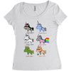 unicorn funny Women's Triblend Scoop T-shirt