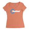 top dad mens funny novelty Women's Triblend Scoop T-shirt