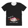 June Peeking Out Baby Girl All Over Women's T-shirt
