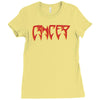 cancer logo Ladies Fitted T-Shirt