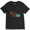 coffe squirrel V-Neck Tee