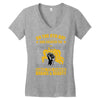 on the 8th day god created the redhead because someone had to have bra Women's V-Neck T-Shirt