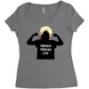 khabib nurmagomedov silouhette Women's Triblend Scoop T-shirt