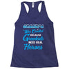 Grandpa Was Created because Grankids Need Real Heroes Racerback Tank
