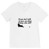kitten kitty talk to your cat about catnip gifts for dad V-Neck Tee