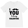 i moustache you to be my valentine V-Neck Tee