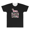 dachshund floral All Over Men's T-shirt