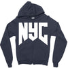 nyc new york city Zipper Hoodie