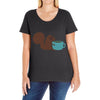 coffe squirrel Ladies Curvy T-Shirt