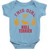 This Girl Loves Her Bull Terrier Baby Onesie