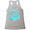 london double decker bus Racerback Tank