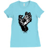 screaming hand werewolf Ladies Fitted T-Shirt