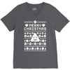 funny ugly christmas smiley emoticon V-Neck Tee